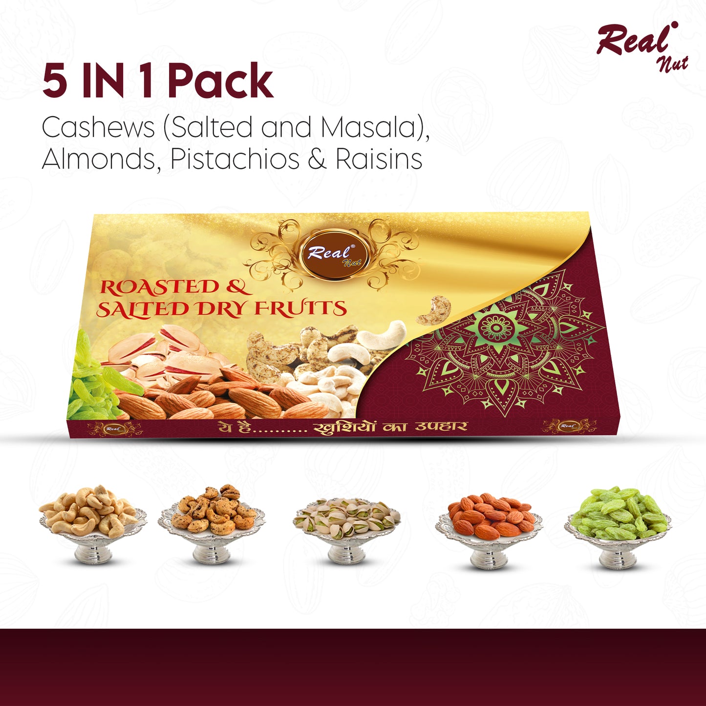 Roasted and Salted Dry Fruits Gift Pack - 500g