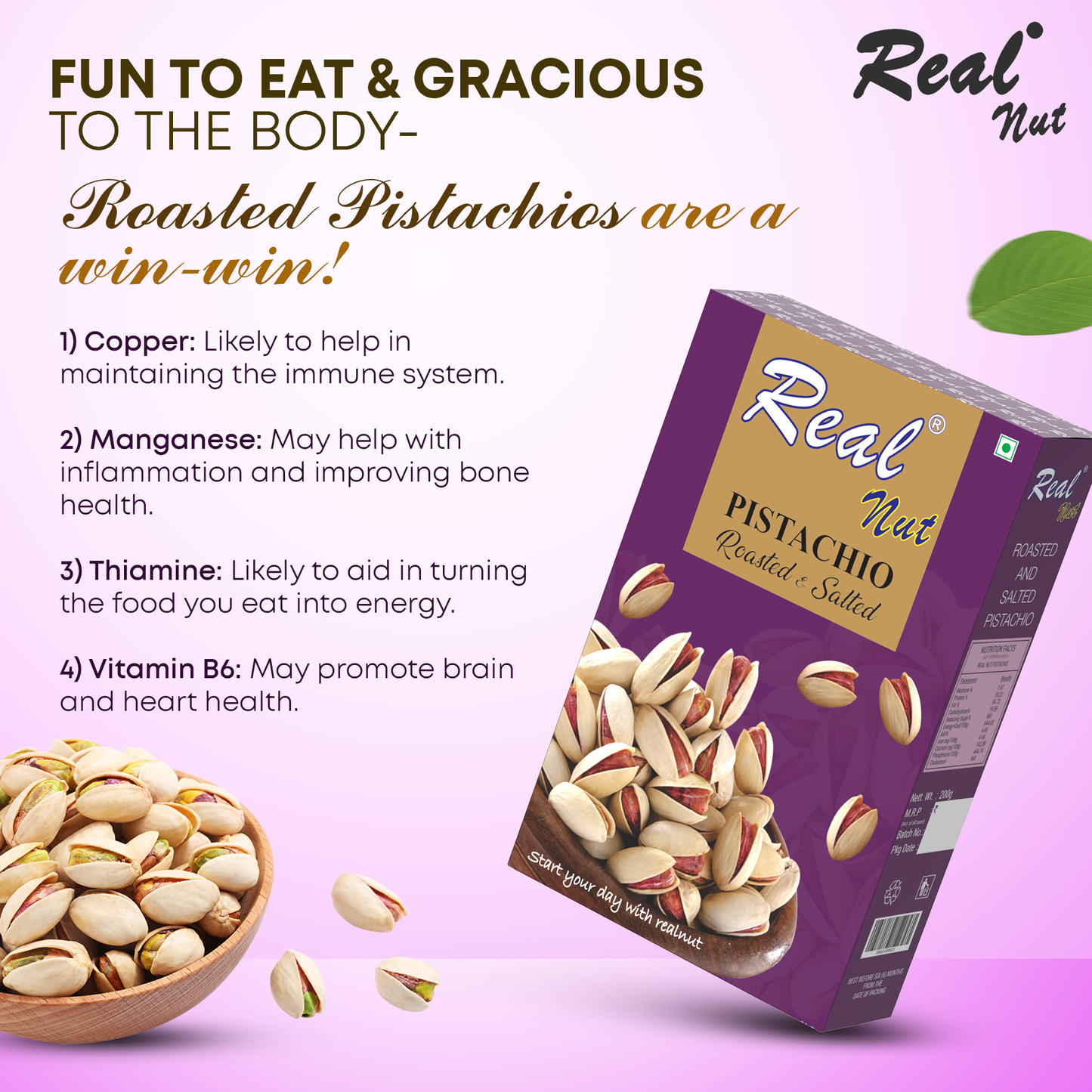 PISTACHIO ROASTED & SALTED (Purple) 250g