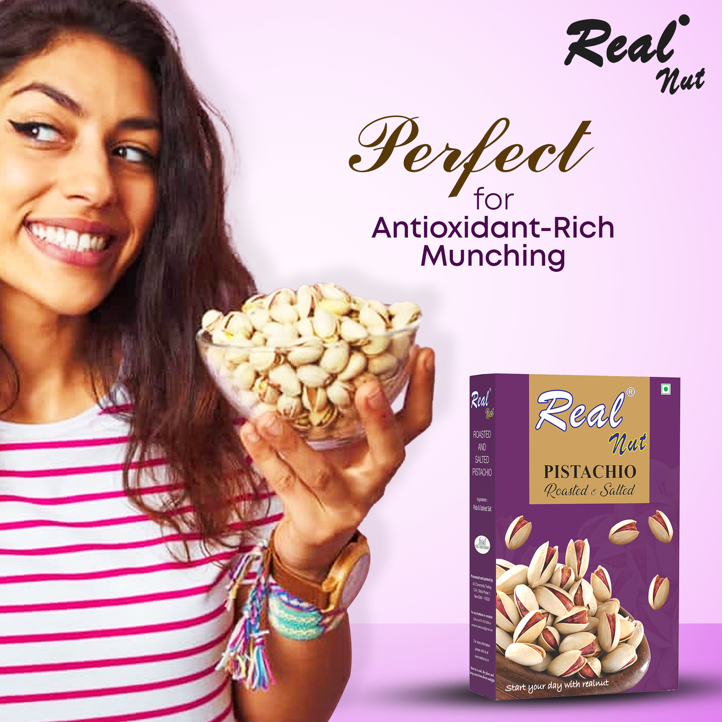 PISTACHIO ROASTED & SALTED (Purple) 250g