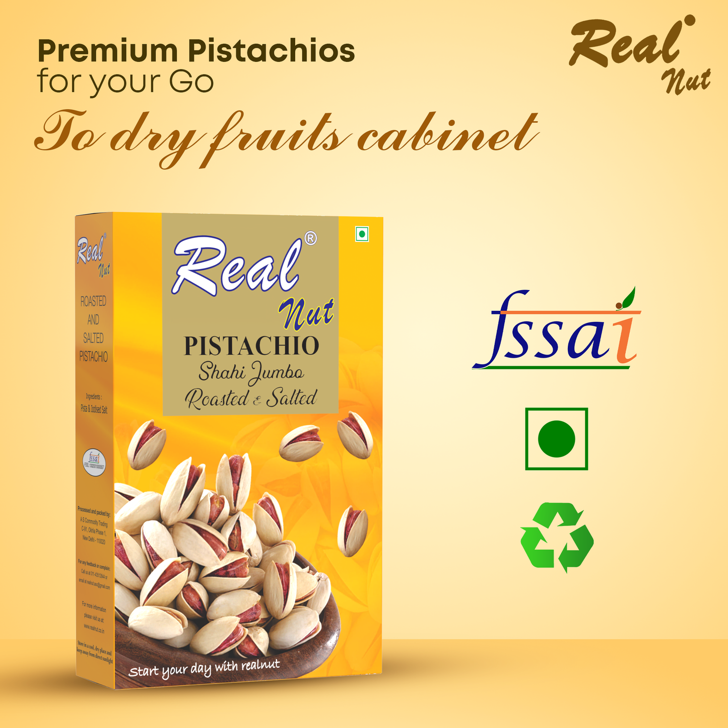 PISTACHIO ROASTED & SALTED SHAHI JUMBO 250g