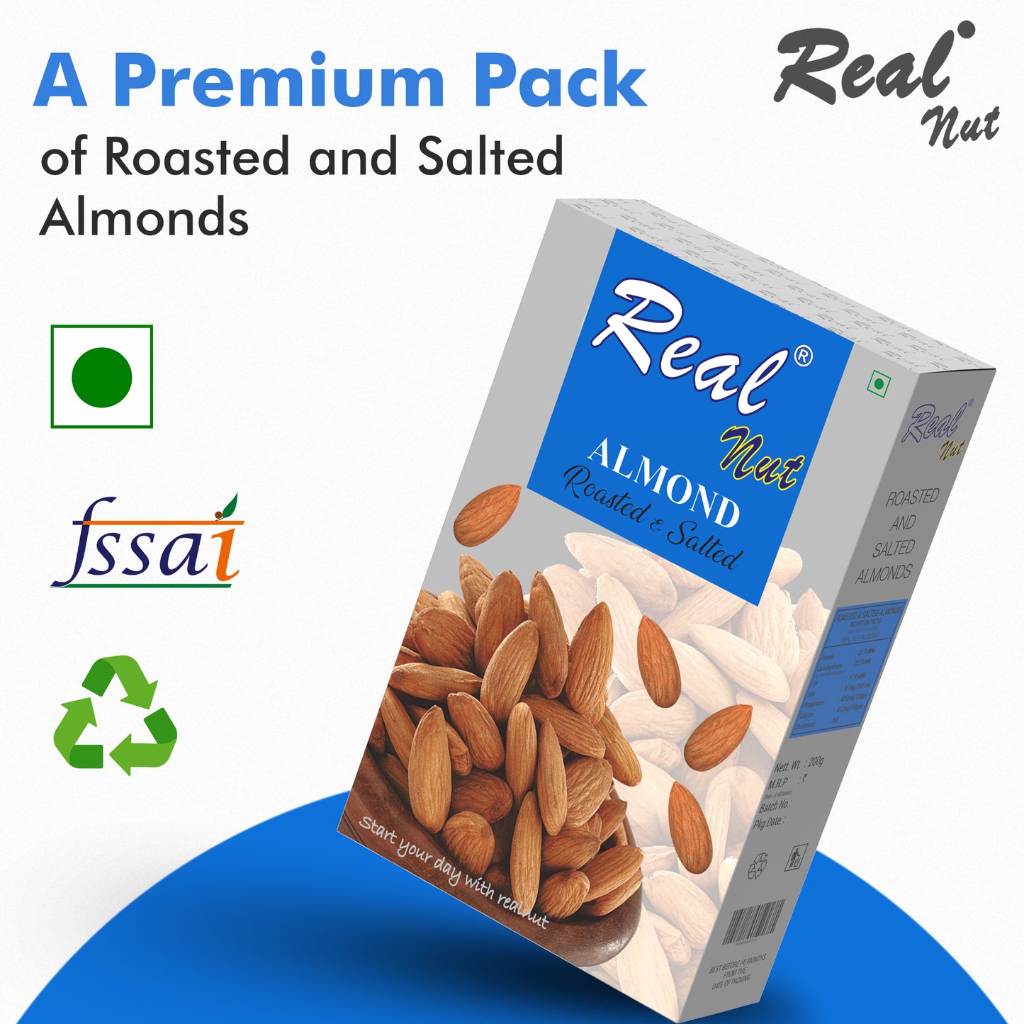 ALMOND ROASTED & SALTED 250g