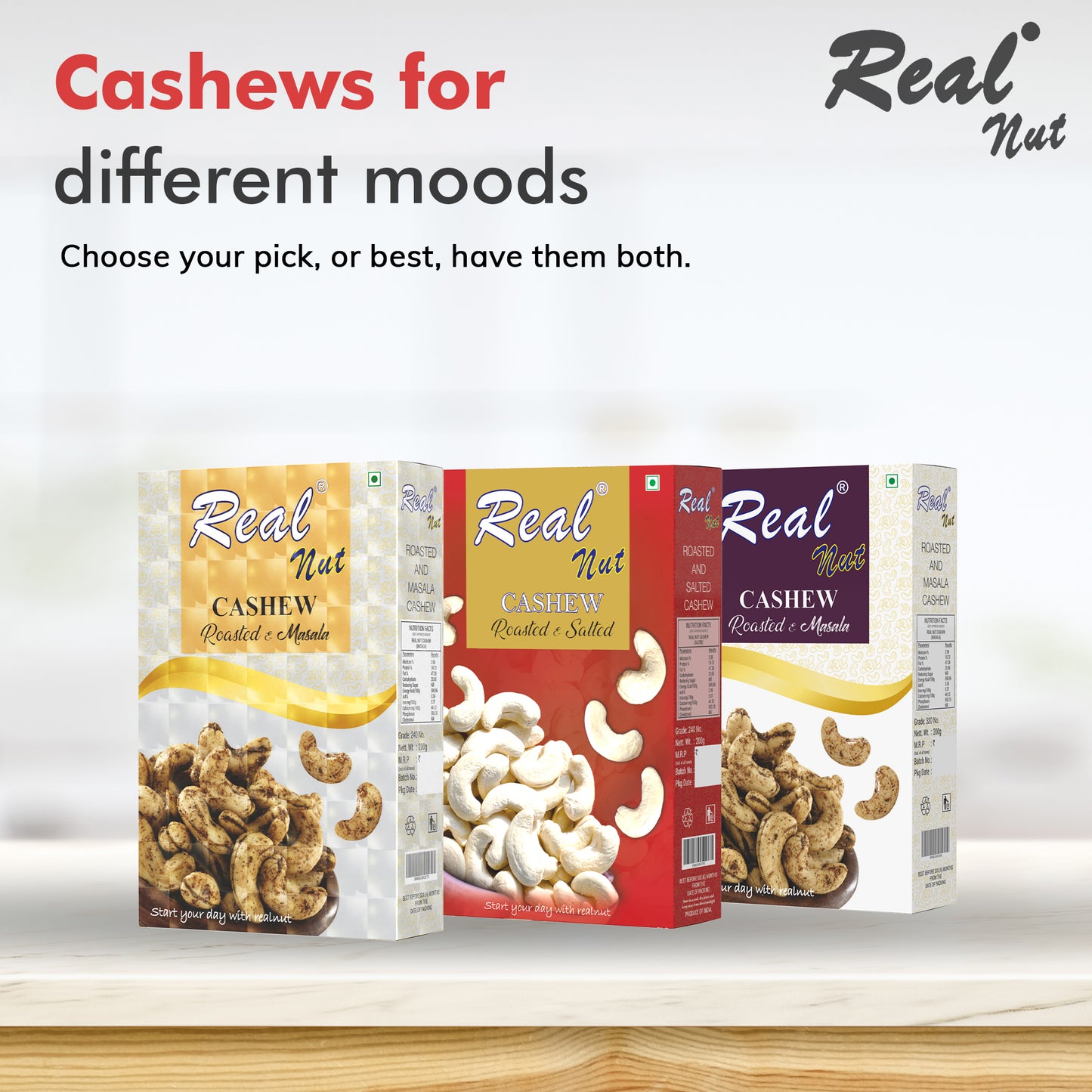 CASHEW ROASTED & SALTED (Red) 250g