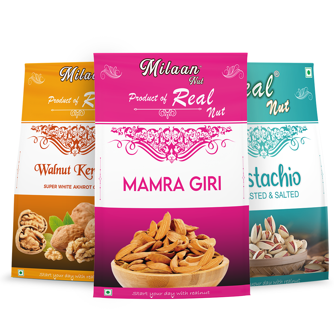 MAMRA GIRI, WALNUT KERNEL AND PISTACAHIO ROASTED SALTED