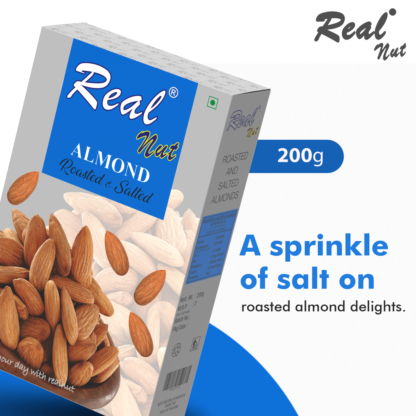 ALMOND ROASTED & SALTED 250g